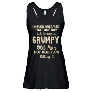 I Never Dreamed That Id Become A Grumpy Old Man Grumpy Ladies Essential Flowy Tank