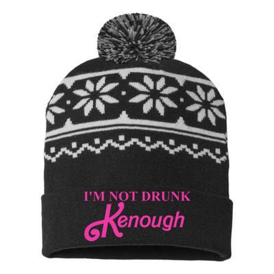 Im Not Drunk Kenough Funny Ken USA-Made Snowflake Beanie