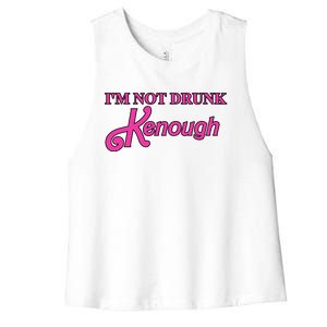 Im Not Drunk Kenough Funny Ken Women's Racerback Cropped Tank