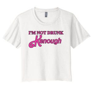 Im Not Drunk Kenough Funny Ken Women's Crop Top Tee