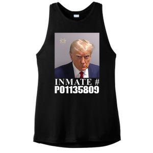 Inmate Number Donald Trump Mugshot Ladies PosiCharge Tri-Blend Wicking Tank