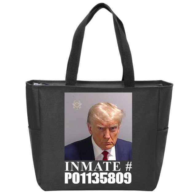 Inmate Number Donald Trump Mugshot Zip Tote Bag