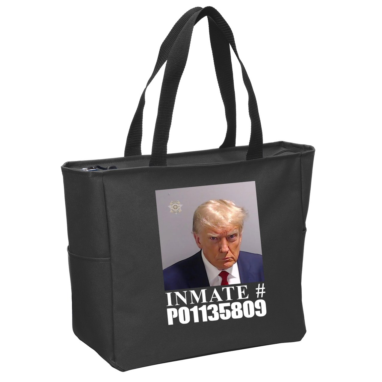 Inmate Number Donald Trump Mugshot Zip Tote Bag