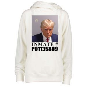 Inmate Number Donald Trump Mugshot Womens Funnel Neck Pullover Hood