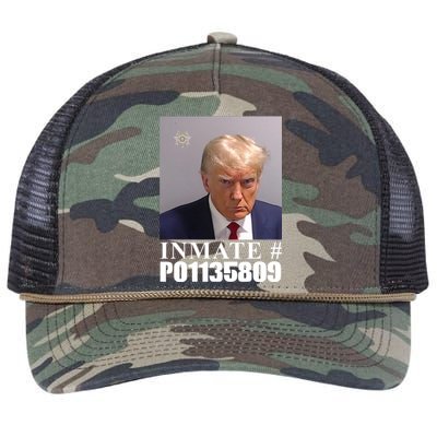 Inmate Number Donald Trump Mugshot Retro Rope Trucker Hat Cap