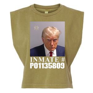 Inmate Number Donald Trump Mugshot Garment-Dyed Women's Muscle Tee