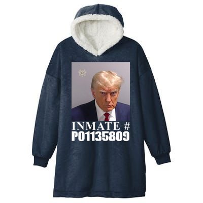 Inmate Number Donald Trump Mugshot Hooded Wearable Blanket