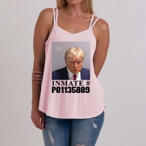 Inmate Number Donald Trump Mugshot Women's Strappy Tank