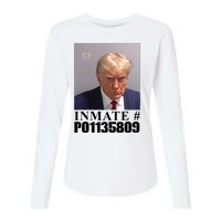 Inmate Number Donald Trump Mugshot Womens Cotton Relaxed Long Sleeve T-Shirt