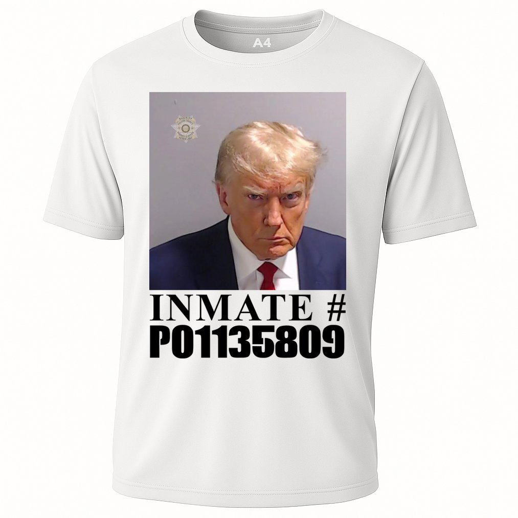 Inmate Number Donald Trump Mugshot Cooling Performance Crew T-Shirt