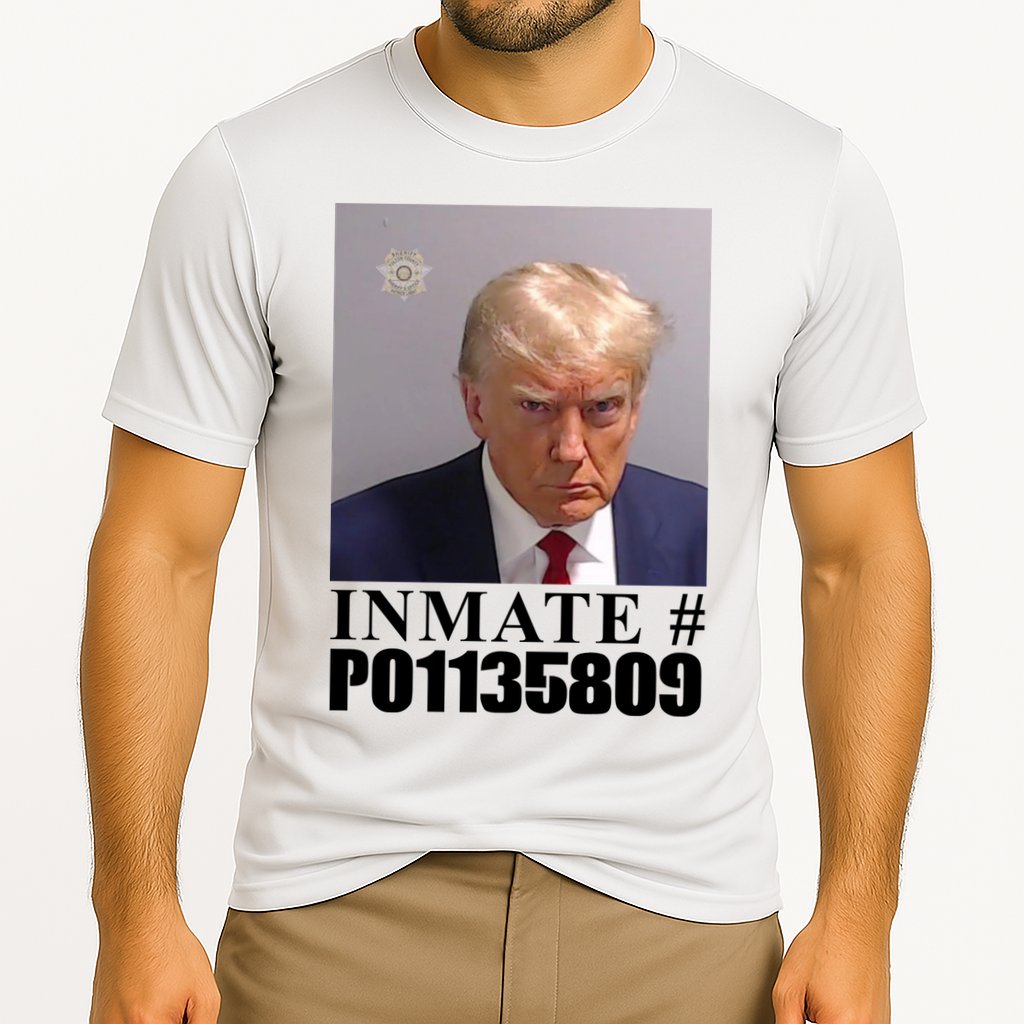 Inmate Number Donald Trump Mugshot Cooling Performance Crew T-Shirt