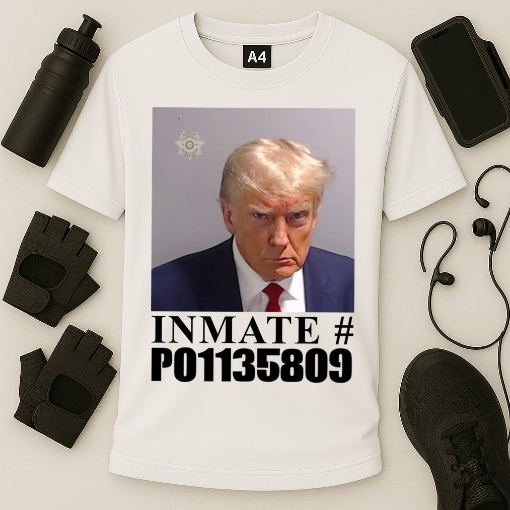 Inmate Number Donald Trump Mugshot Cooling Performance Crew T-Shirt