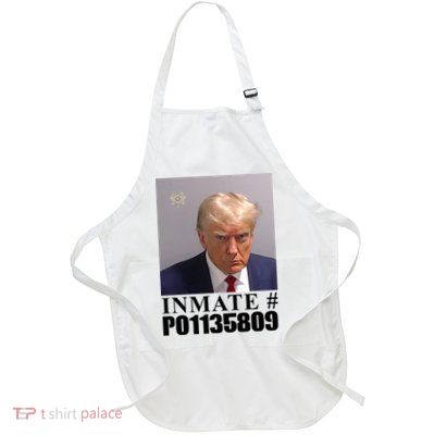 Inmate Number Donald Trump Mugshot Full-Length Apron With Pockets