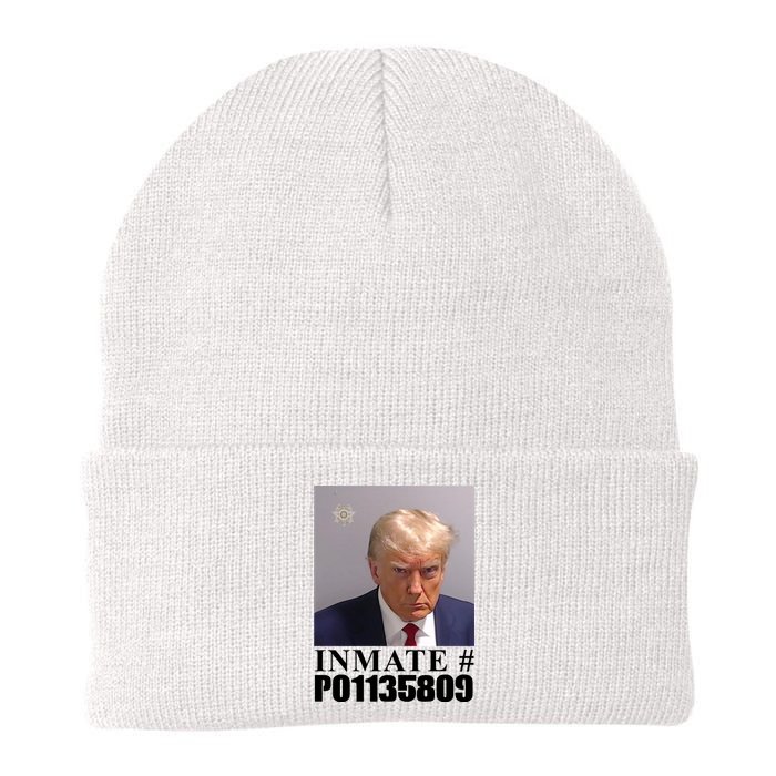 Inmate Number Donald Trump Mugshot Knit Cap Winter Beanie