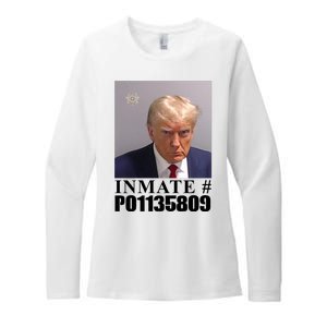 Inmate Number Donald Trump Mugshot Womens CVC Long Sleeve Shirt