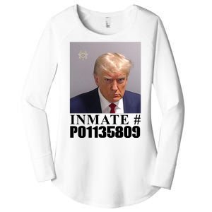 Inmate Number Donald Trump Mugshot Women's Perfect Tri Tunic Long Sleeve Shirt