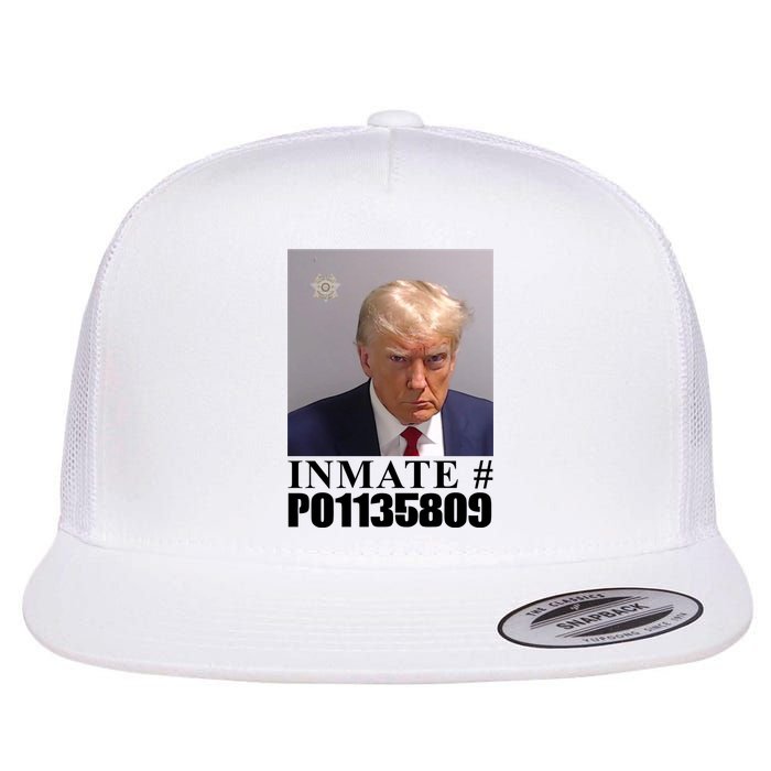 Inmate Number Donald Trump Mugshot Flat Bill Trucker Hat