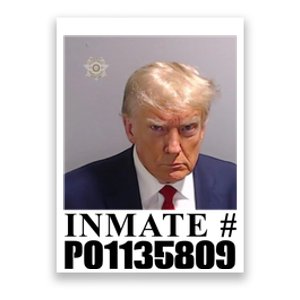 Inmate Number Donald Trump Mugshot Poster