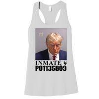 Inmate Number Donald Trump Mugshot Women's Racerback Tank