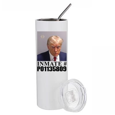 Inmate Number Donald Trump Mugshot Stainless Steel Tumbler