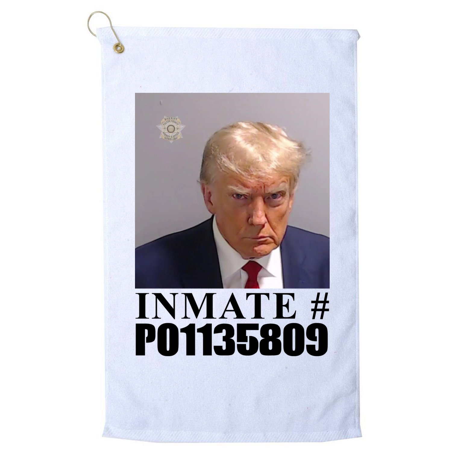 Inmate Number Donald Trump Mugshot Golf Towel