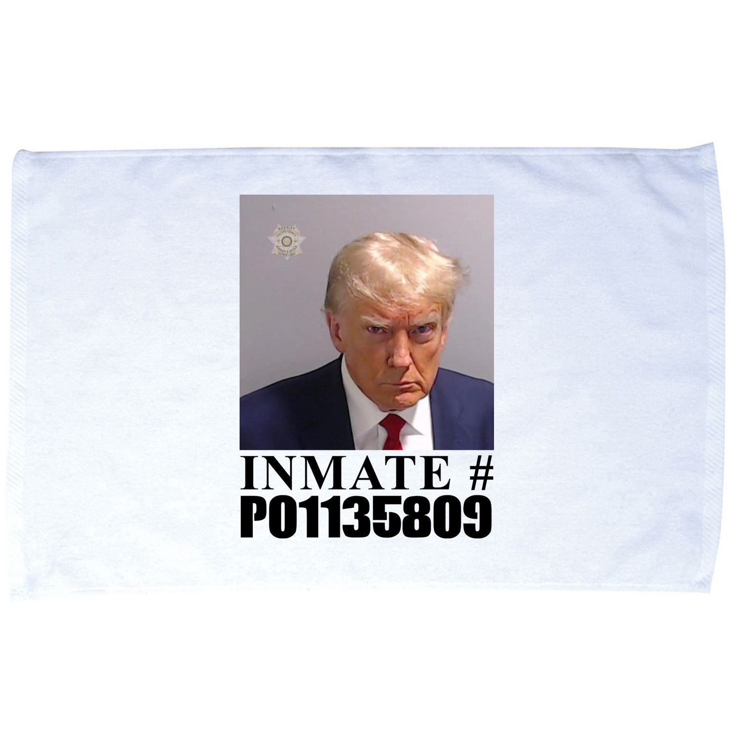 Inmate Number Donald Trump Mugshot Microfiber Hand Towel