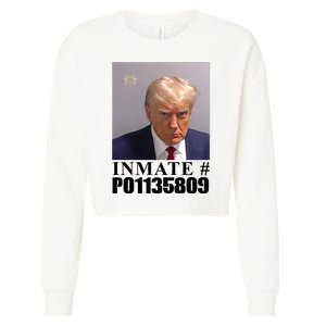 Inmate Number Donald Trump Mugshot Cropped Pullover Crew