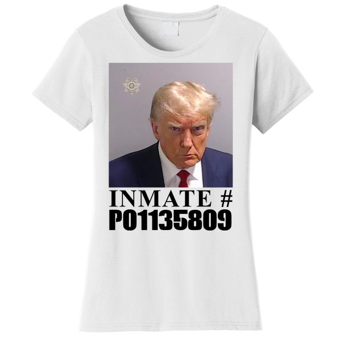 Inmate Number Donald Trump Mugshot Women's T-Shirt