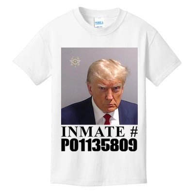 Inmate Number Donald Trump Mugshot Kids T-Shirt