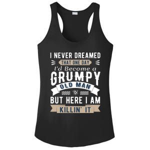 I Never Dreamed I'd Be A Grumpy Old Man Ladies PosiCharge Competitor Racerback Tank