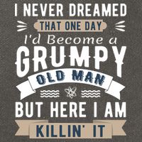 I Never Dreamed I'd Be A Grumpy Old Man Cotton Canvas Backpack