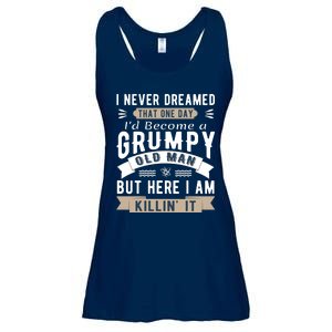 I Never Dreamed I'd Be A Grumpy Old Man Ladies Essential Flowy Tank