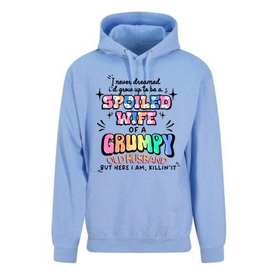 I Never Dreamed Id Grow Up To Be A Spoiled Wife Unisex Surf Hoodie