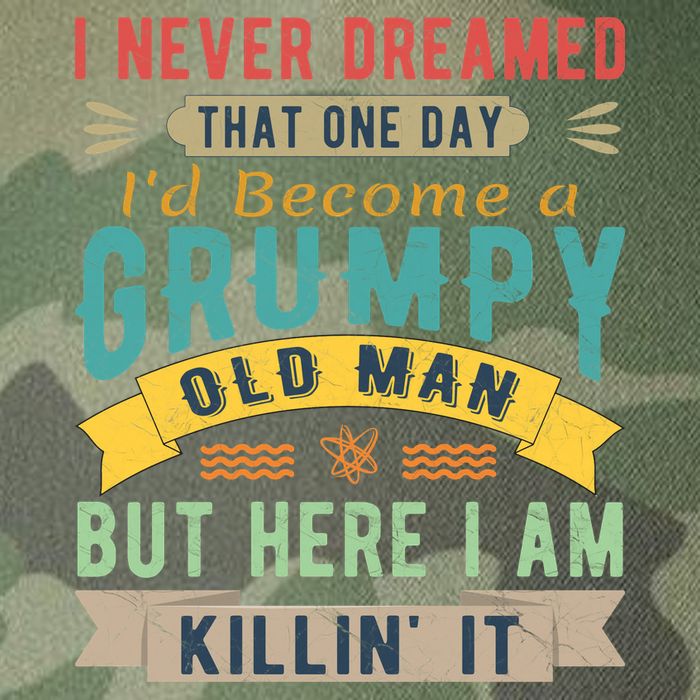 I Never Dreamed I'd Be A Grumpy Old Man Legacy Tie Dye Trucker Hat