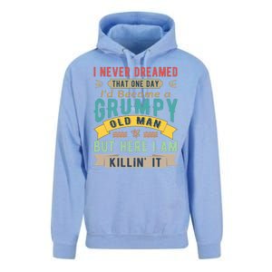 I Never Dreamed I'd Be A Grumpy Old Man Unisex Surf Hoodie