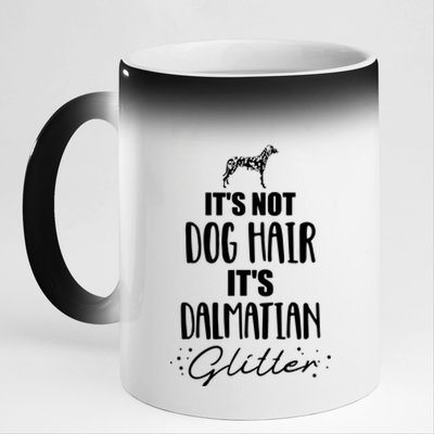 Its Not Dog Hair Its Dalmatian 11oz Black Color Changing Mug