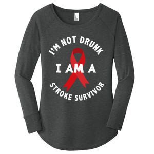 Im Not Drunk I Am A Stroke Survivor Funny Stroke Survivor Women's Perfect Tri Tunic Long Sleeve Shirt