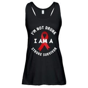 Im Not Drunk I Am A Stroke Survivor Funny Stroke Survivor Ladies Essential Flowy Tank