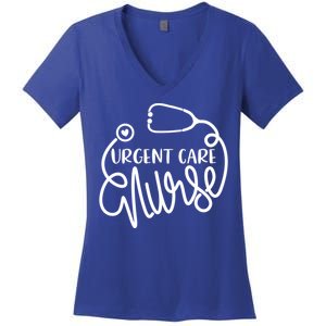 Icu Nursing Departt Registered Nurse Urgent Care Nurse Funny Gift Women's V-Neck T-Shirt