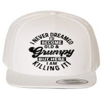 I Never Dreamed That Id Become A Grumpy Old Man Grandpa Wool Snapback Cap