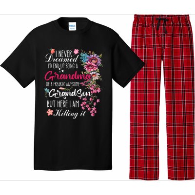 I Never Dreamed Id End Up A Grandma Grandson Mother’S Day Meaningful Gift Pajama Set