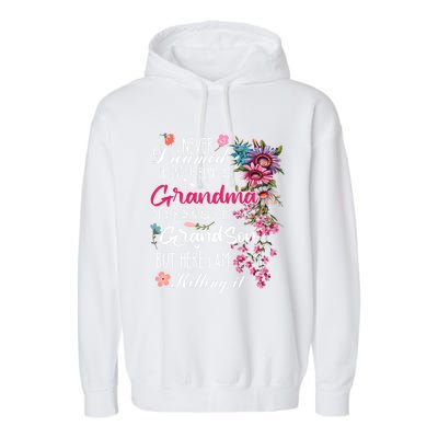 I Never Dreamed Id End Up A Grandma Grandson Mother’S Day Meaningful Gift Garment-Dyed Fleece Hoodie