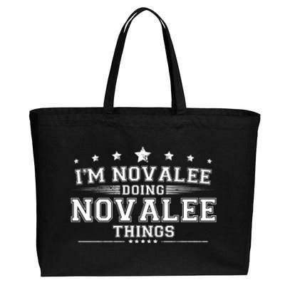 Im Novalee Doing Novalee Things Cotton Canvas Jumbo Tote