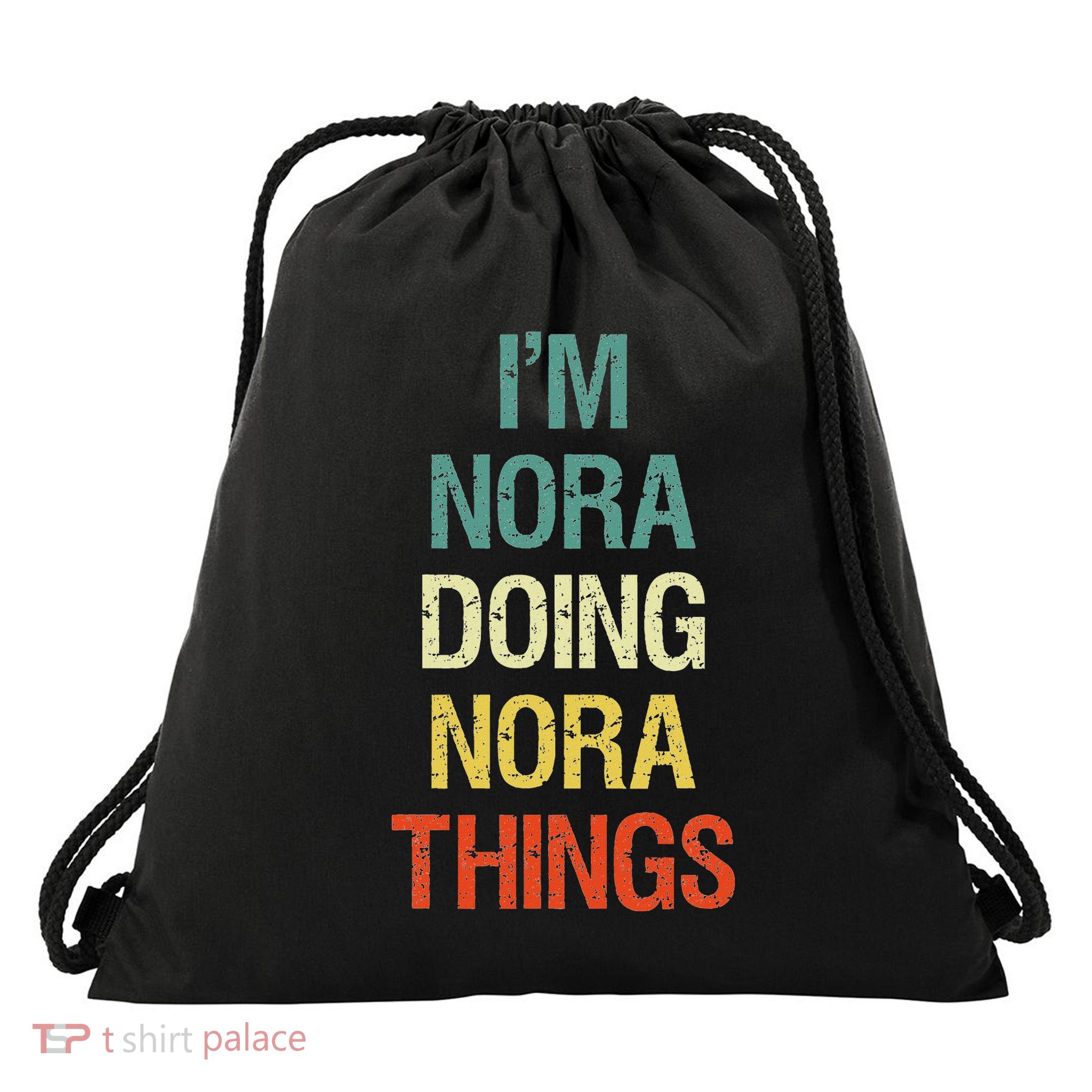 IM Nora Doing Nora Things Personalised Gift With Drawstring Bag