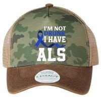 I'm Not Drunk I Have ALS Funny ALS Warrior ALS Fighter Legacy Tie Dye Trucker Hat