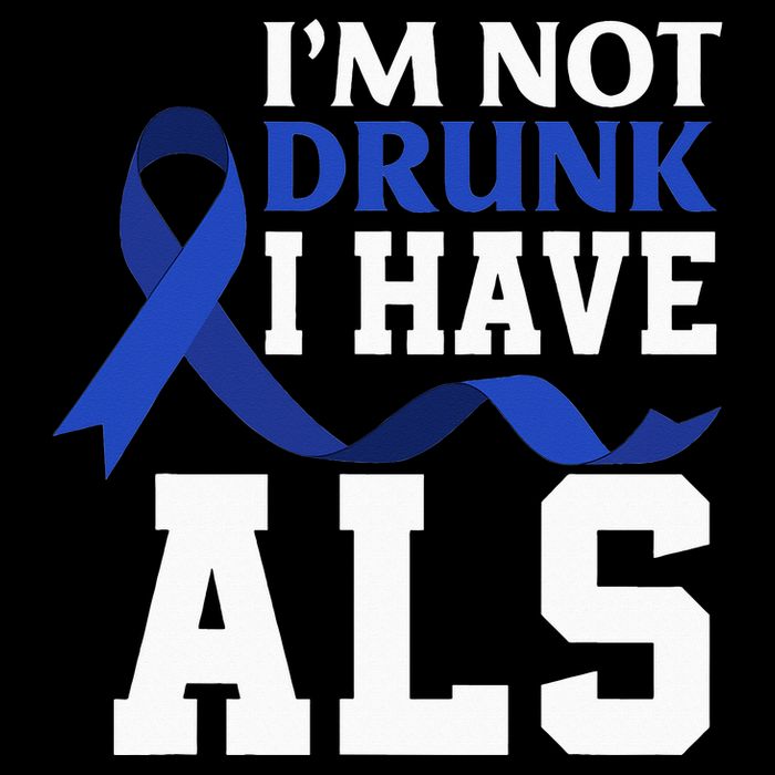 I'm Not Drunk I Have ALS Funny ALS Warrior ALS Fighter Magnet