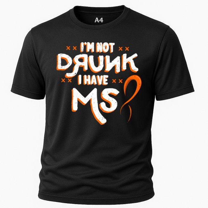 Im Not Drunk I Have Ms Orange Glial Scar Multiple Sclerosis Gift Performance Shirt