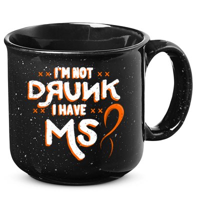 Im Not Drunk I Have Ms Orange Glial Scar Multiple Sclerosis Gift 15oz Campfire Ceramic Mug