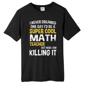 I Never Dreamed One Day Id Be A Cool Funny Math Teacher Tall Fusion ChromaSoft Performance T-Shirt