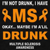 IM Not Drunk I Have Ms Multiple Sclerosis Awareness Ladies PosiCharge Tri-Blend Wicking Tank